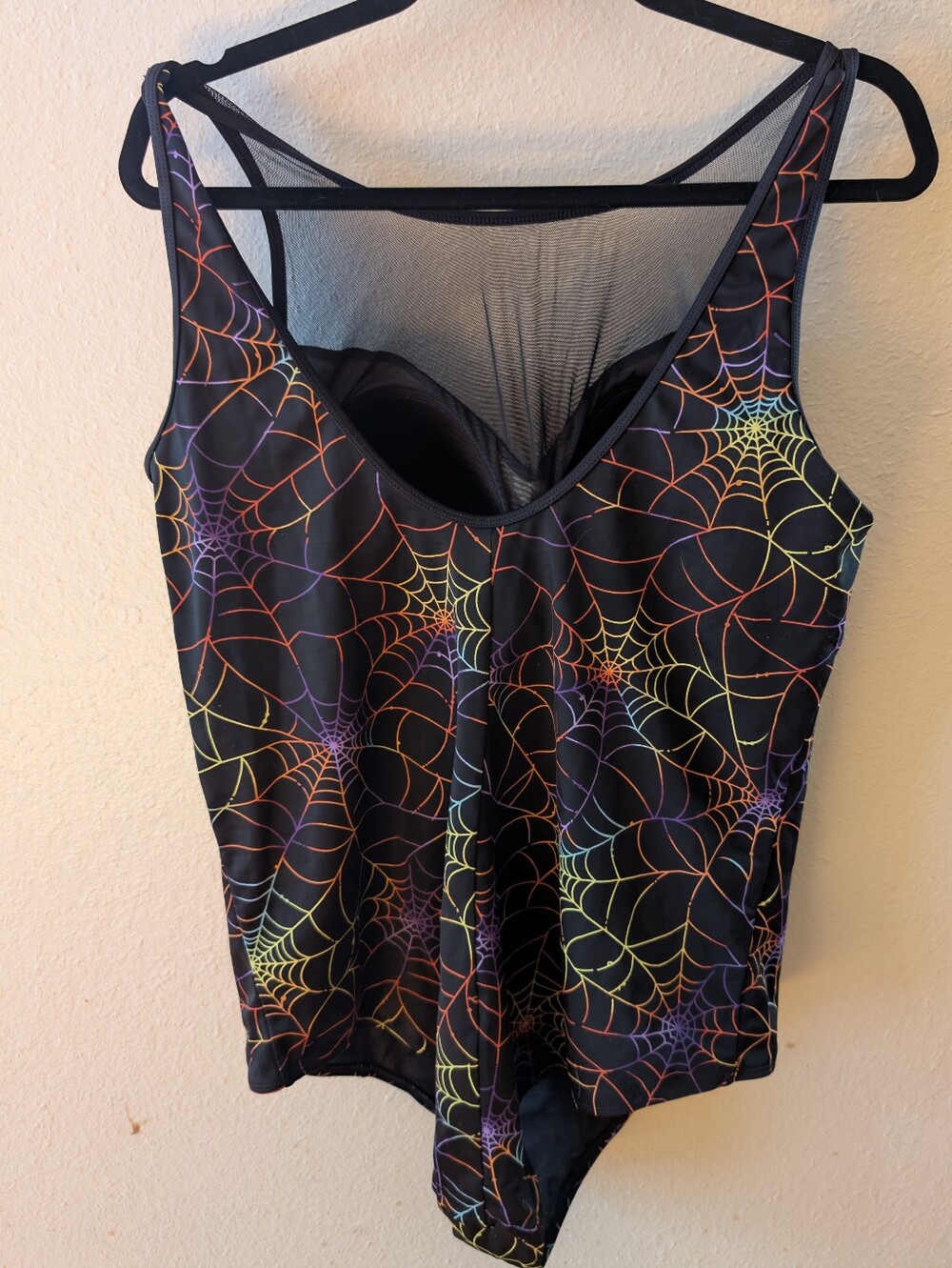 Torrid Spiderweb Halloween One Piece Swimsuit Size 3 3X - Picture 3 of 4